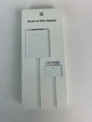 Genuine Apple 30-Pin to VGA Adapter Cable [A1368] for iPad, iPod, iPhone - Image 1 of 4
