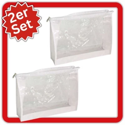 Kulturbeutel Kosmetiktasche Kulturtasche Reise Tasche Schminktasche transparent - Bild 1 von 4