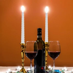 4pcs Premium Candles European Style Pole Threaded Taper Dinner Candles - 25cm - Picture 1 of 9