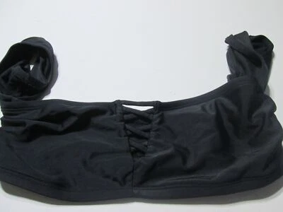 Top de bikini Hollister para mujer talla M negro inalámbrico sin forro correas anchas traje de baño Foto 1 de 4