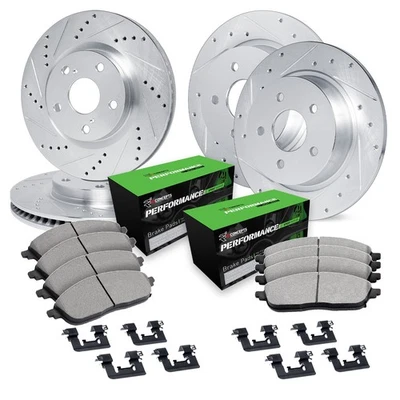 For Mitsubishi Eclipse 94-00 Brake Kit Drilled & Slotted Front & Rear Brake Kit Foto 1 de 2