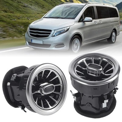 2X Salpicadero AC Ventilación Aire Conducto Calentador Rejilla Para Mercedes-Benz Clase V W447 Vito Foto 1 de 4