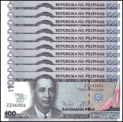 Philippines 100 Piso, 2012, P-213, UNC Commemorative X 10 PCS - Image 1 of 2