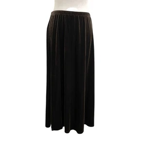 J. Jill Samt Pull-On Midi Rock klassisch braun Gr. XL - Bild 1 von 7