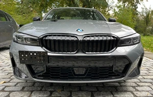 Front Bumper Tow Hook License Plate Mount Bracket For BMW 3 Series 2019-2025 New - Picture 1 of 24
