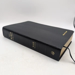 Ryrie Study Bible Expanded Edition NASB 1995 Update Moody Black Faux Leather - Imagen 1 de 21