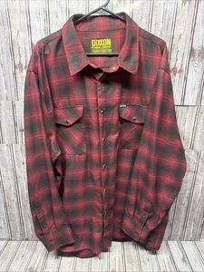 Dixxon Flannel 4XL Form And Function Red Black Pearl Snap - Picture 1 of 4