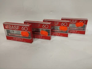 4 x BASF Audio-Cassetten, 60 Min., LH extra I, Neu, OVP, mit DM-Preis-Etikett - Bild 1 von 2