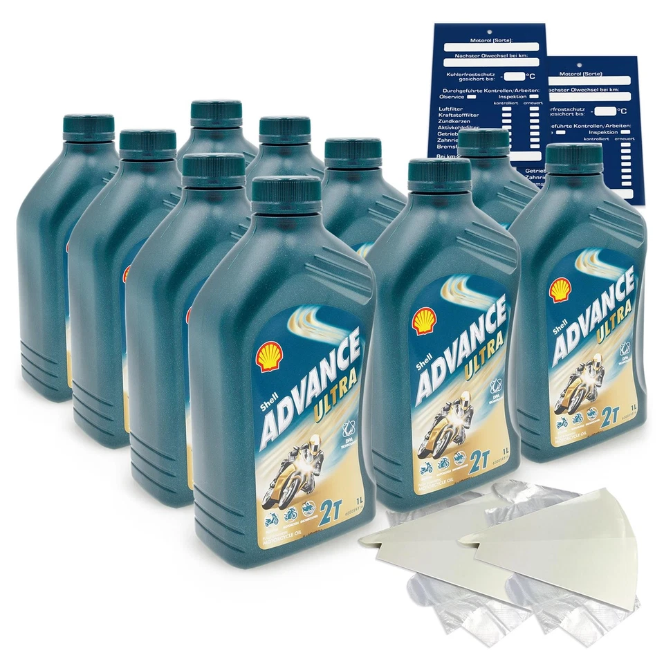 1 Liter Shell Advance Ultra 2t- 2takt Motorräder Roller und Snowscooter