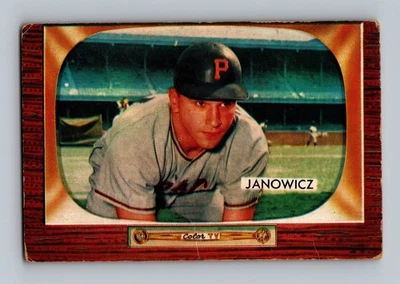 1955 Bowman #114 Vic Janowicz LOW GRADE Vintage Baseball Card - Image 1 of 2