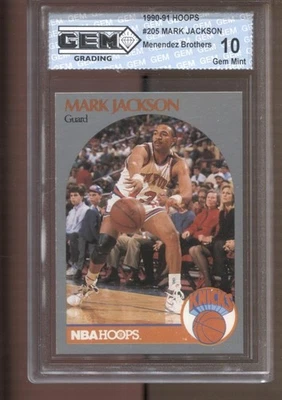 1990-91 Mark Jackson Menendez Brothers #205 Gem Mint 10 New York Knicks - Image 1 of 2