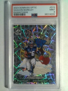 2023 Panini Donruss Optic - SSP (Case Hit) - Downtown - Saquon Barkley - PSA 9 - Bild 1 von 2