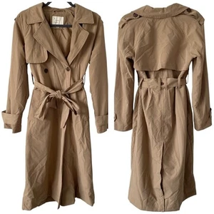 A NEW DAY Damen hellbraun zweireihiger klassischer leichter Trenchcoat Gr. XS/S - Bild 1 von 4