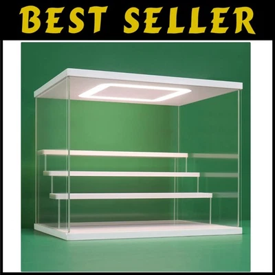 Dustproof Organizer Box with LED Light 4 Tier Clear - Image 1 of 4