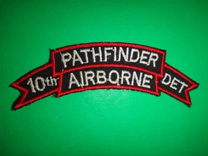 US 10th Airborne PATHFINDER Detachment Scroll Patch - Picture 1 of 3