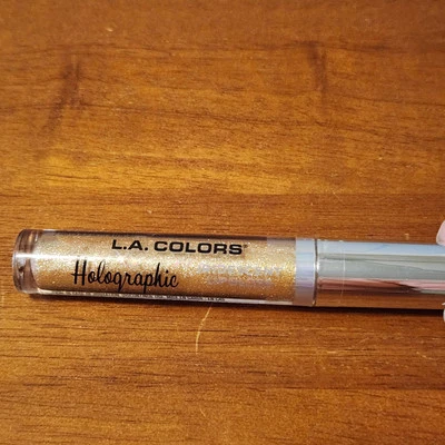 L.A. COLORS Holographic Iridescent Lip gloss, Gold Rush 4 g New Sealed - Image 1 of 2