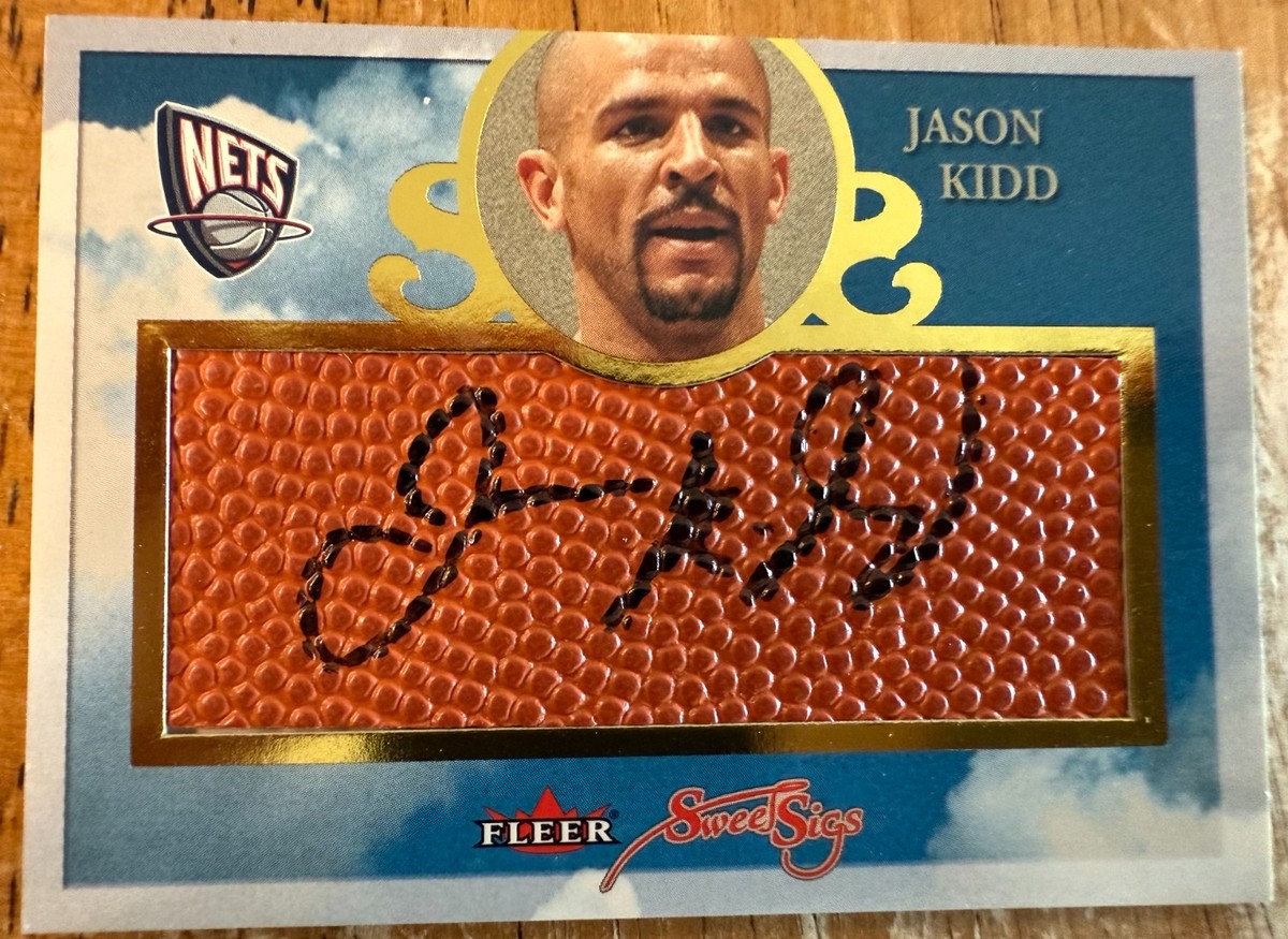 Jason Kidd Basketball New Jersey Nets Autographed Sports
