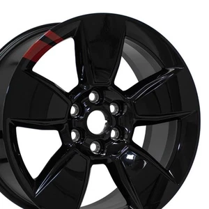Chevy Red Line 18x8.5 Black 5818 Wheel 6X120 33ET 84105762, 22901347 - Picture 1 of 5