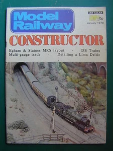 MODEL RAILWAY CONSTRUCTOR MAGAZINE JANUARY 1978 - Picture 1 of 1