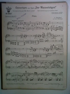 salonorchester teile OUVERTÜRE WASSERTRAEGER Cherubini - Bild 1 von 1