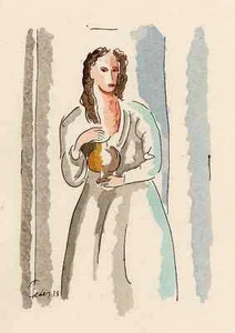 Adolphe FEDER - GIFTMISCHERIN - Colorierte Lithographie auf PerrigotBütten - Picture 1 of 1
