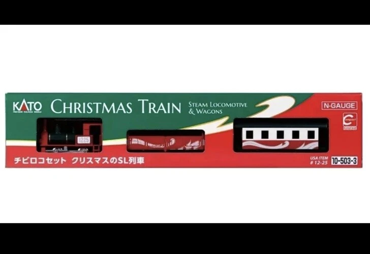 Kato 10-503-3 Chibi-Loco Set Christmas Train Steam Locomotive & Wagons N Scale