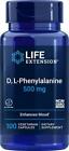 Life Extension D L-Phenylalanine 500 mg - Enhance Mood, Nourishing Memory, Focus