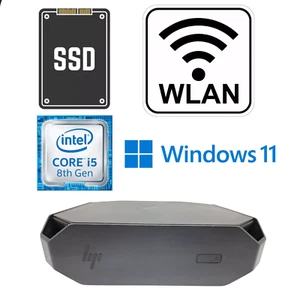 HP Z2 Mini G4 Intel i5-8500T 8/16/32GB 256/500GB NVME SSD WLAN WIFI Mini PC USFF - Photo 1/24
