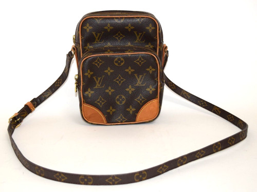 LOUIS VUITTON（LV） Classica borsa a tracolla Louis Vuitton rivestita in tela 2 scomparti