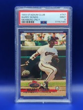 1993 Stadium Club MEMBERS ONLY #747 BARRY BONDS SF Giants PSA 9 MINT RARE