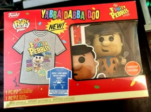 Funko POP Tees Fruity Pebbles Fred Flintstone Large T-Shirt Gamestop Exclusive - Picture 1 of 2