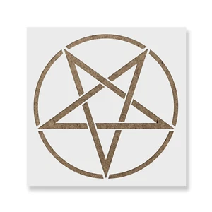 Pentacle Stencil - Durable & Reusable Mylar Stencils - Picture 1 of 5