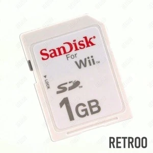SanDisk For Wii SD 1GB Memory Card Secure for Wii/Digital Cameras/Camcorders/PDA - Picture 1 of 2