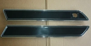 1977 C3 Corvette Deluxe Door Panel Trim Insert Left Right LH RH Black OEM GM - Picture 1 of 9