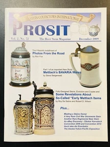 Prosit Beer Stein Magazine Volume 2 Number 72 Dec 2009 SCI Rare Civil War Stein - Bild 1 von 6