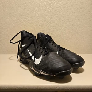 Nike Alpha AQ7653-001 Sports Cleats Black White Size 6.5 - Picture 1 of 6