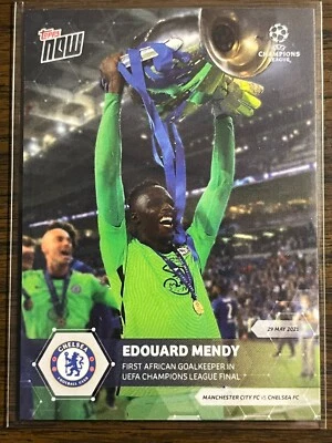 2020-21 Topps Now UEFA UCL #82 Edouard Mendy Chelsea FC - Image 1 of 2