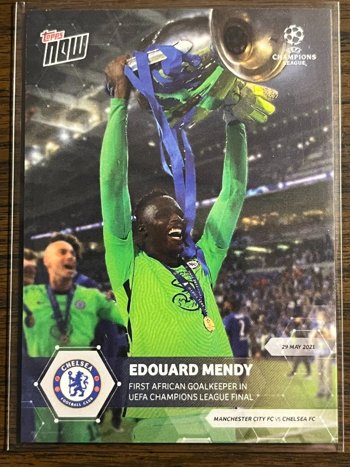 2020-21 Topps Now UEFA UCL #82 Edouard Mendy Chelsea FC - Image 1 of 2