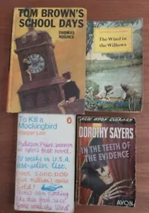 Job Lot Vintage Books Tom Brown School days: Wind in the Willows: To Kill a Mock - Picture 1 of 12