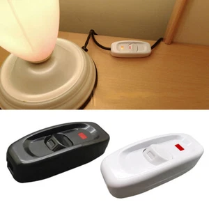 1x ON OFF Bedside Lamp Push Button Switch Table Desk Lamp Cord Cable Switch LED - Picture 1 of 14
