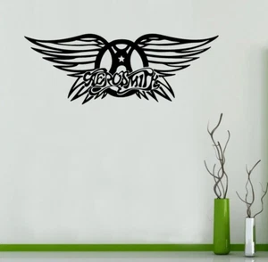 Aerosmith Rock Band Logo sign silhouette car truck poster 22 inches Black decal  - Bild 1 von 1