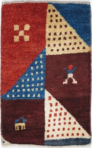 Gabbeh Teppich Rug Carpet Tapis Tapijt Tappeto Alfombra Orient Perser Zollanvari - Picture 1 of 1