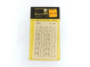 C-D-S Decals HO-101/1 CN Dim Data - Picture 1 of 3