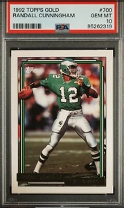 1992 Topps GOLD โ Randall Cunningham โ 6th Year โ ๐ MINT PSA 10 โ NEW (Nov 24) - Picture 1 of 3
