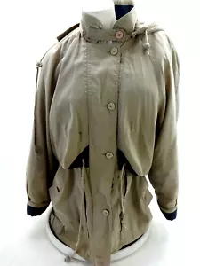 FORECASTER WOMEN'S KHAKI ZIP AND BUTTON FRONT ANORAK JACKET SIZE M - Picture 1 of 6