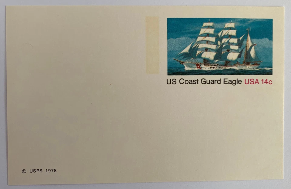 United States Scott UX76 - 14 cent US Coast Guard Eagle Postcards MNH Set of 4 - Image 1 of 1