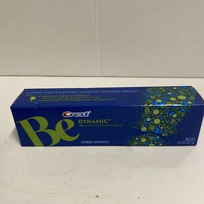 Crest Be Dynamic Lime Spearmint Zest Toothpaste HTF - Image 1 of 3