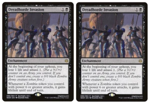 MTG - 2 x Dreadhorde Invasion & 4 x Tokens - War of the Spark (WAR) - M/NM - Picture 1 of 2