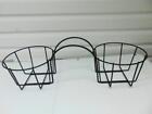 Mailbox Plant Holder Double Planter Metal Wire Stand Hanger Fence Table Decor