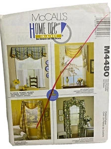 #M4480 McCalls Window Curtains Sewing Pattern - Picture 1 of 4